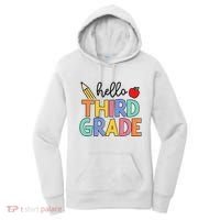 Hello Third Grade Team 3rd Grade Back To School Teacher Women's Hoodie thumb 0