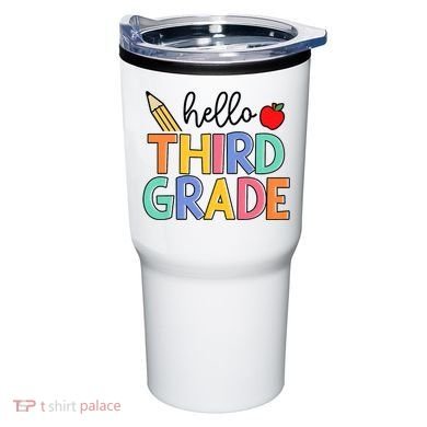 Hello Third Grade Team 3rd Grade Back To School Teacher Tumbler