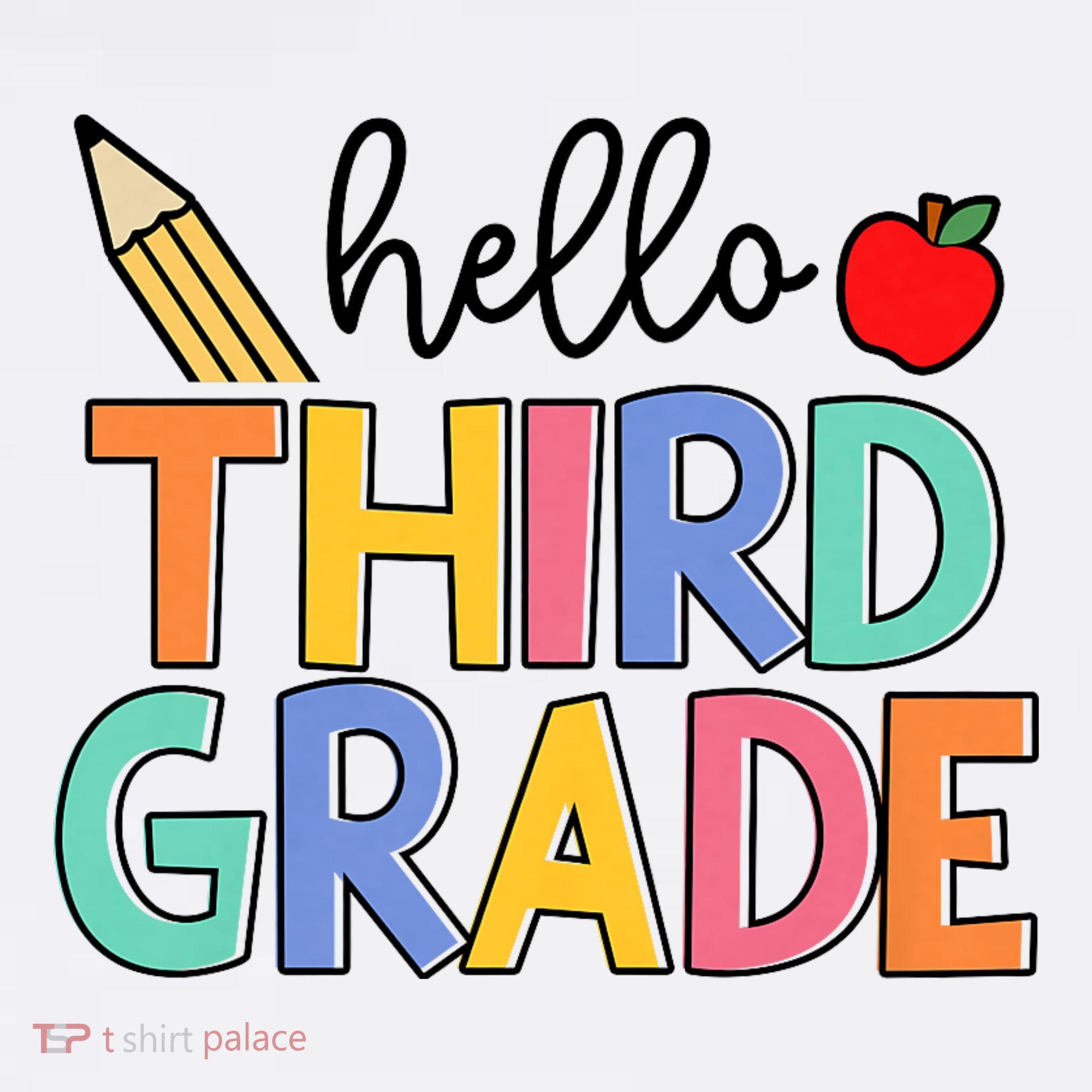 Hello Third Grade Team 3rd Grade Back To School Teacher Mousepad