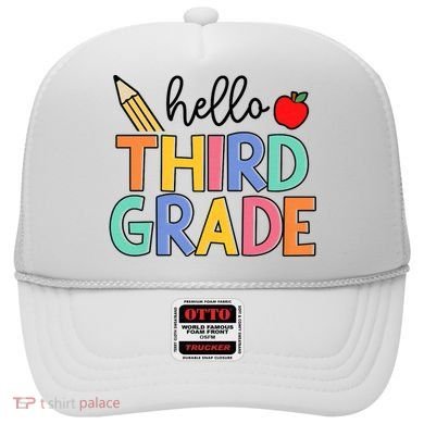 Hello Third Grade Team 3rd Grade Back To School Teacher Hat