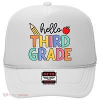 Hello Third Grade Team 3rd Grade Back To School Teacher Hat thumb 0