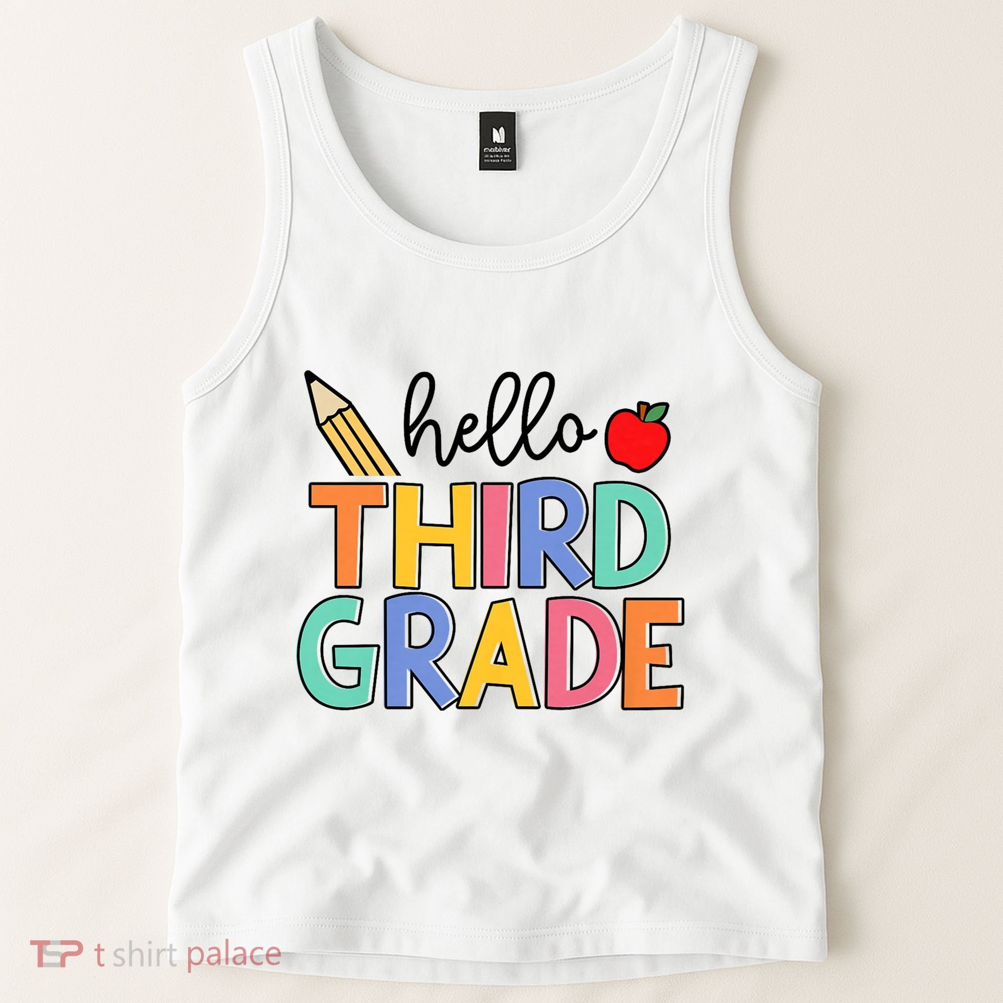 Hello Third Grade Team 3rd Grade Back To School Teacher Tank Top