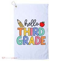 Hello Third Grade Team 3rd Grade Back To School Teacher Golf Towel thumb 0