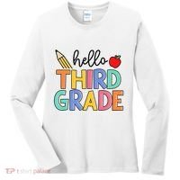 Hello Third Grade Team 3rd Grade Back To School Teacher Women's Long Sleeve Shirt thumb 0