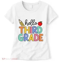 Hello Third Grade Team 3rd Grade Back To School Teacher Women's T-Shirt thumb 0