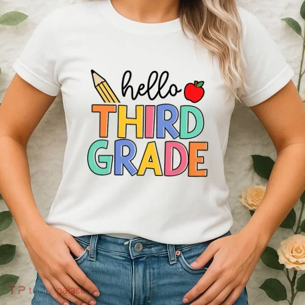 Hello Third Grade Team 3rd Grade Back To School Teacher Women's T-Shirt