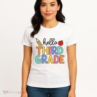 Hello Third Grade Team 3rd Grade Back To School Teacher Women's T-Shirt thumb 4