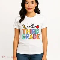 Hello Third Grade Team 3rd Grade Back To School Teacher Women's T-Shirt thumb 4