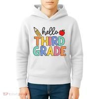 Hello Third Grade Team 3rd Grade Back To School Teacher Kids Hoodie thumb 4