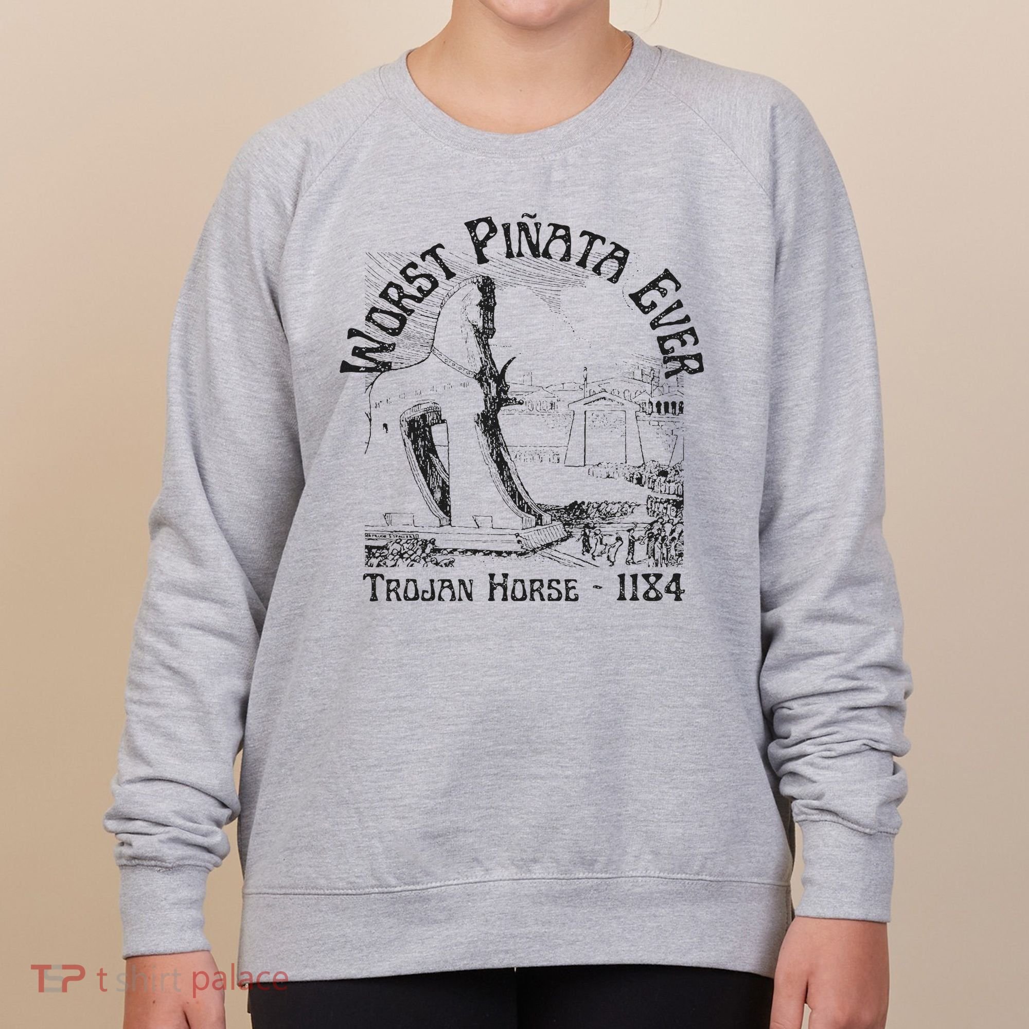 History Teacher Greek Mythology, History Lover Trojan Horse Women's Sweatshirt