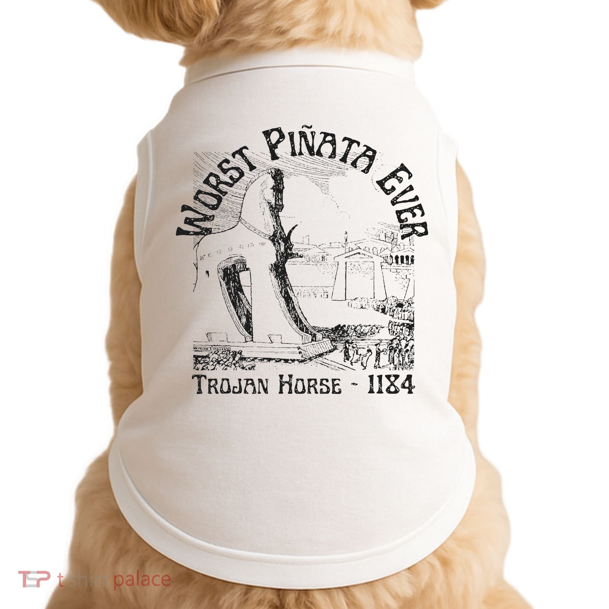 History Teacher Greek Mythology, History Lover Trojan Horse Doggie Tank