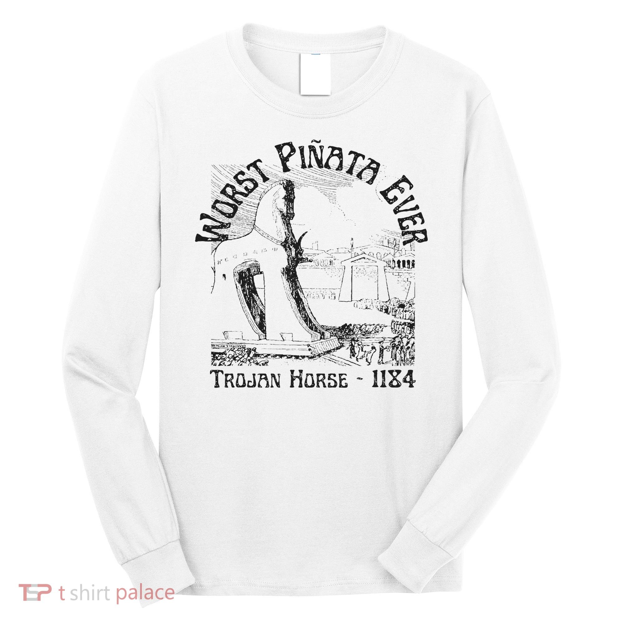 History Teacher Greek Mythology, History Lover Trojan Horse Long Sleeve Shirt