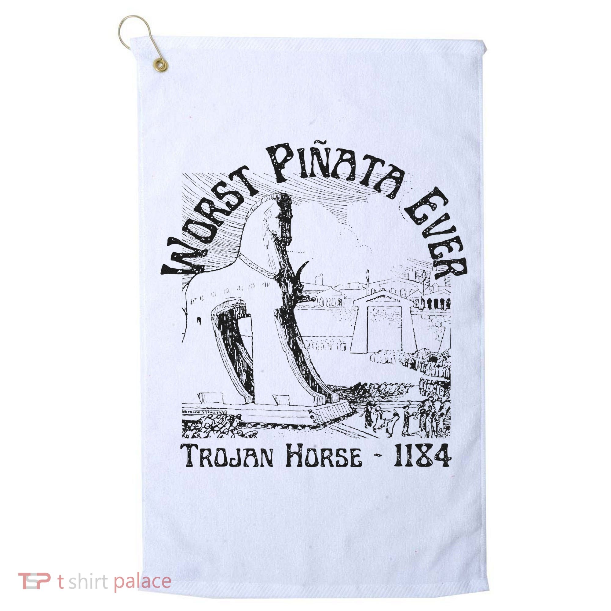 History Teacher Greek Mythology, History Lover Trojan Horse Golf Towel