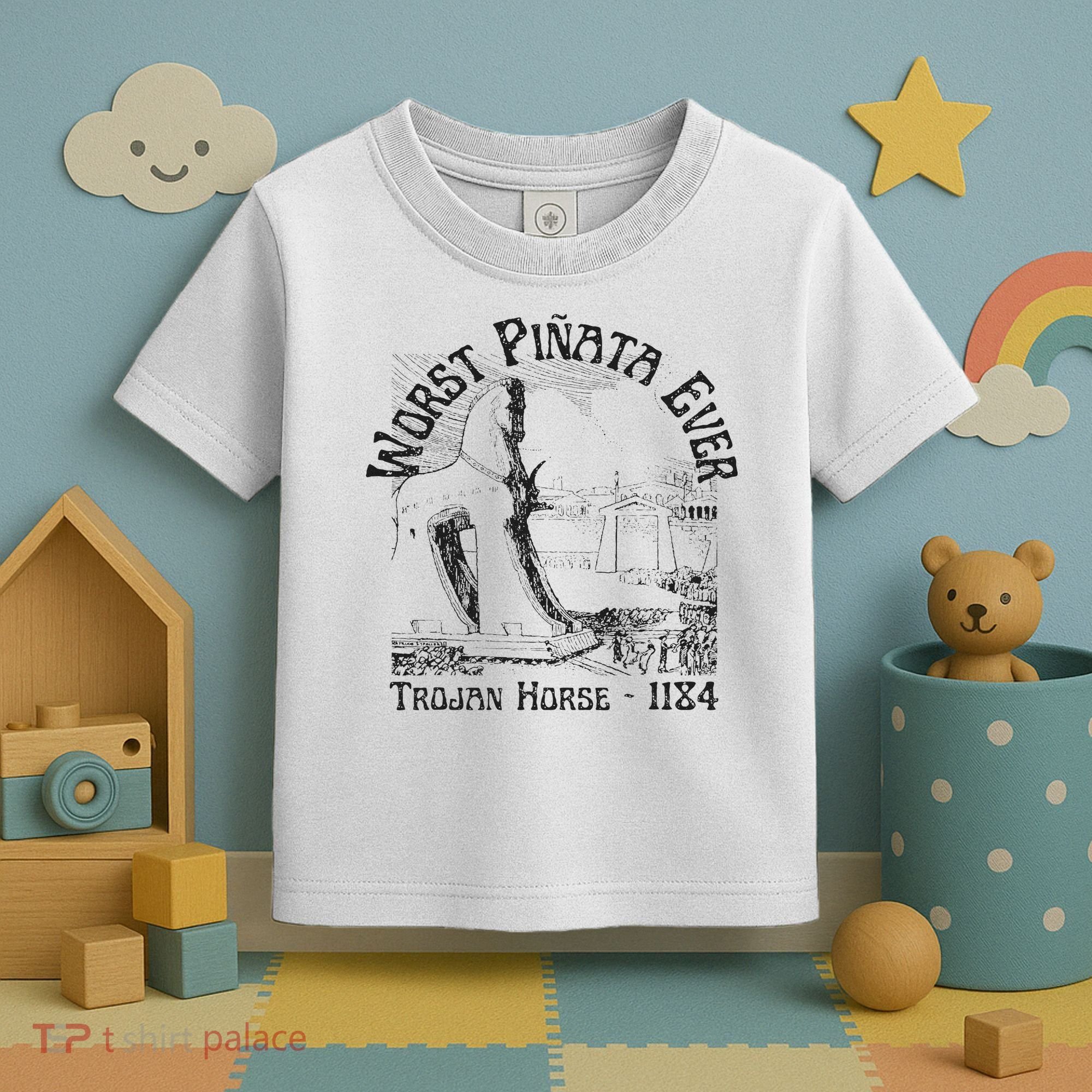 History Teacher Greek Mythology, History Lover Trojan Horse Toddler T-Shirt