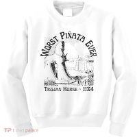 History Teacher Greek Mythology, History Lover Trojan Horse Kids Sweatshirt thumb 0