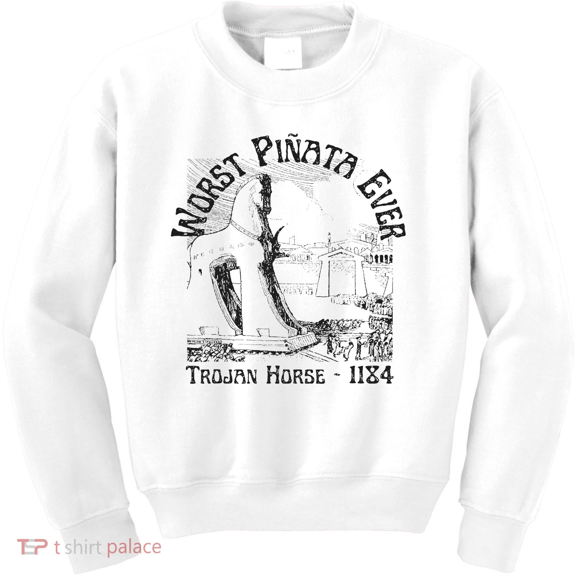 History Teacher Greek Mythology, History Lover Trojan Horse Kids Sweatshirt