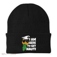 Here To Get Nauti Cruise Boat Upside Down Pineapple Swinger Beanie thumb 0