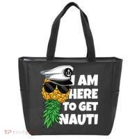 Here To Get Nauti Cruise Boat Upside Down Pineapple Swinger Tote Bag thumb 0