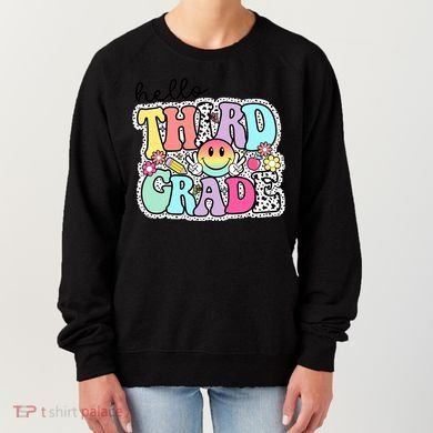 Hello Third Grade Team 3rd Grade Girl Teacher Back To School Women's Sweatshirt