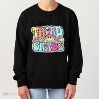 Hello Third Grade Team 3rd Grade Girl Teacher Back To School Women's Sweatshirt thumb 0