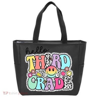 Hello Third Grade Team 3rd Grade Girl Teacher Back To School Tote Bag