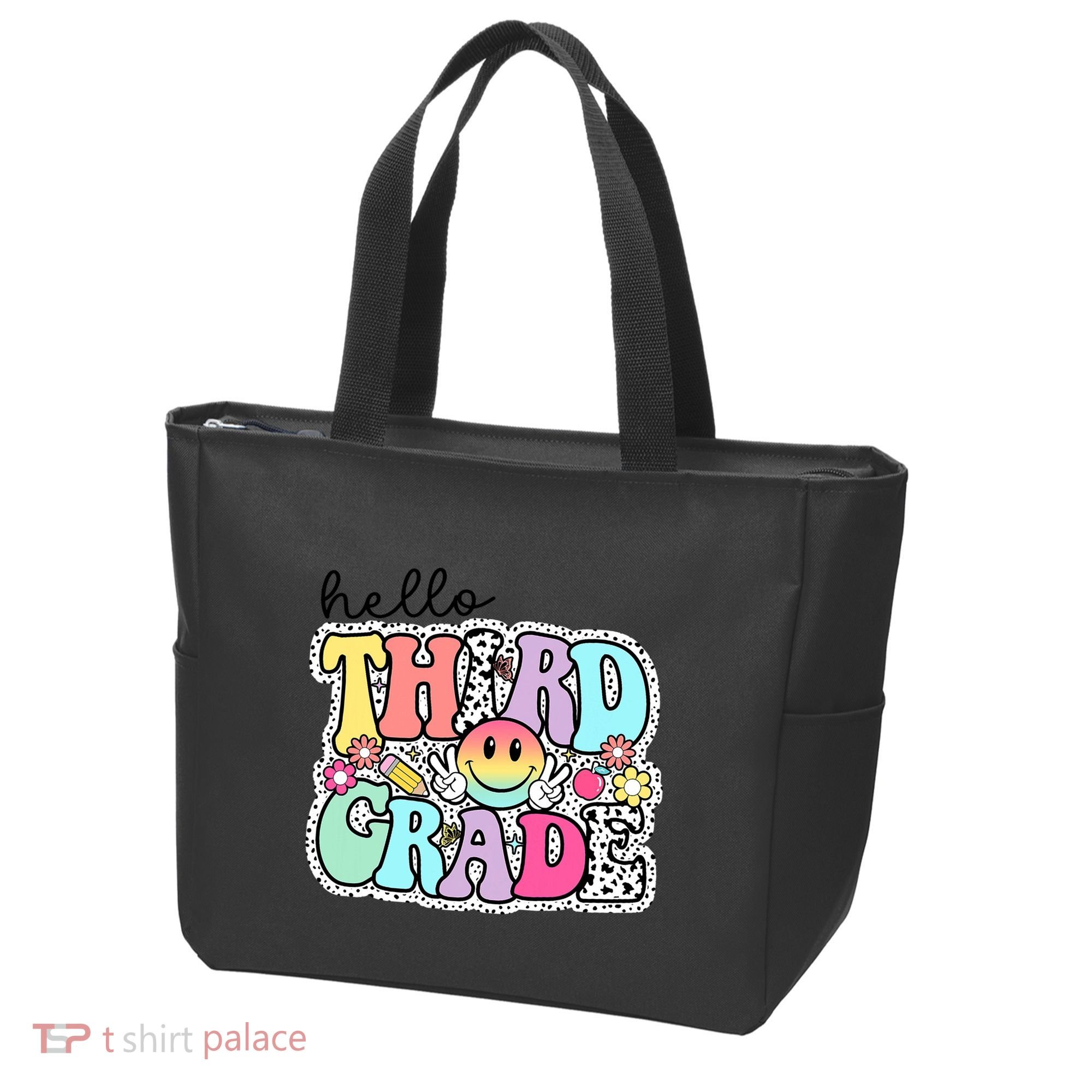 Hello Third Grade Team 3rd Grade Girl Teacher Back To School Tote Bag