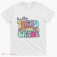 Hello Third Grade Team 3rd Grade Girl Teacher Back To School T-Shirt thumb 0