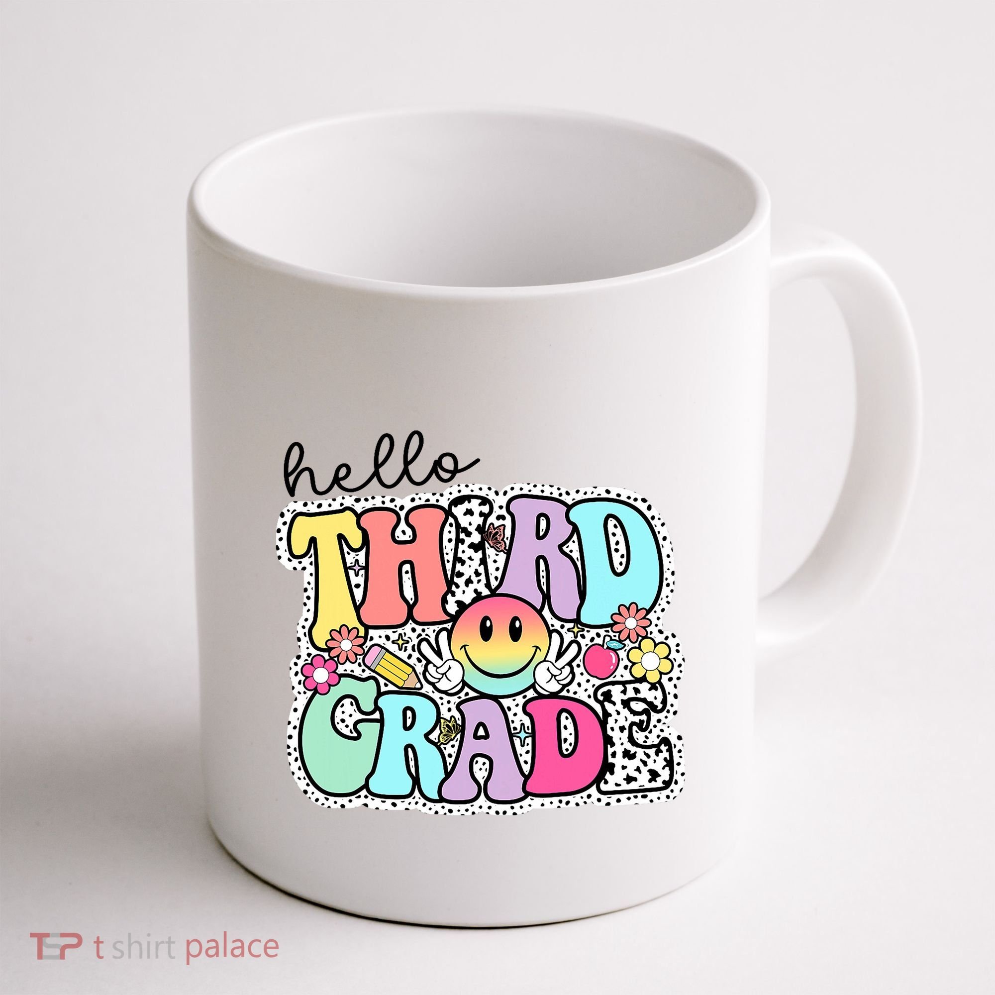 Hello Third Grade Team 3rd Grade Girl Teacher Back To School Coffee Mug