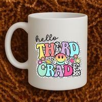 Hello Third Grade Team 3rd Grade Girl Teacher Back To School Coffee Mug thumb 2
