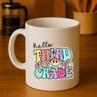 Hello Third Grade Team 3rd Grade Girl Teacher Back To School Coffee Mug thumb 4