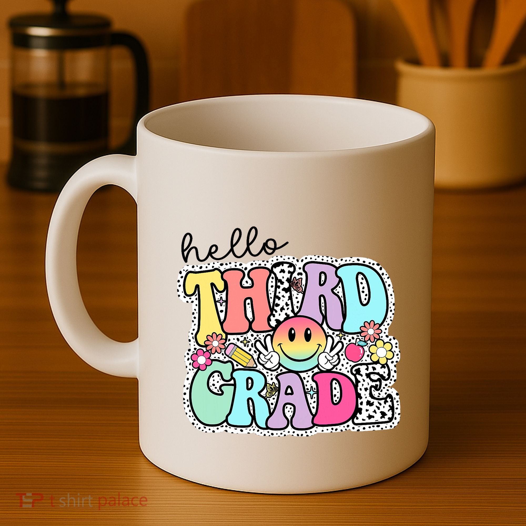 Hello Third Grade Team 3rd Grade Girl Teacher Back To School Coffee Mug