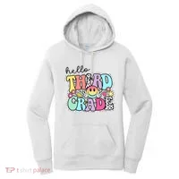 Hello Third Grade Team 3rd Grade Girl Teacher Back To School Women's Hoodie thumb 0