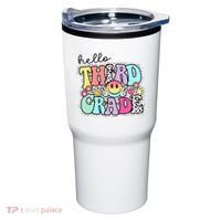 Hello Third Grade Team 3rd Grade Girl Teacher Back To School Tumbler thumb 0