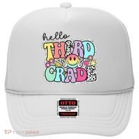 Hello Third Grade Team 3rd Grade Girl Teacher Back To School Hat thumb 0