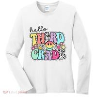 Hello Third Grade Team 3rd Grade Girl Teacher Back To School Women's Long Sleeve Shirt thumb 0