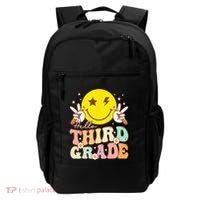 Hello Third Grade Hippie Smile Face 3rd Grade Back To School Backpack thumb 0