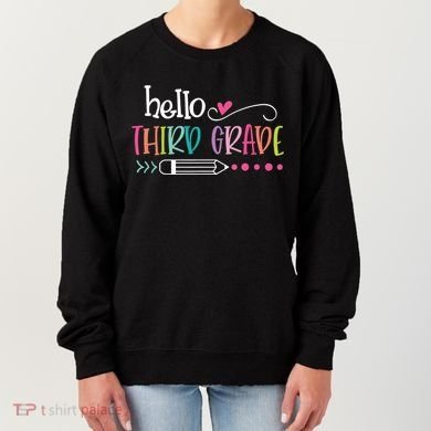 Hello Third Grade Fun 3rd Grade To School Gift Women's Sweatshirt