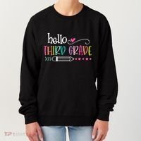 Hello Third Grade Fun 3rd Grade To School Gift Women's Sweatshirt thumb 0