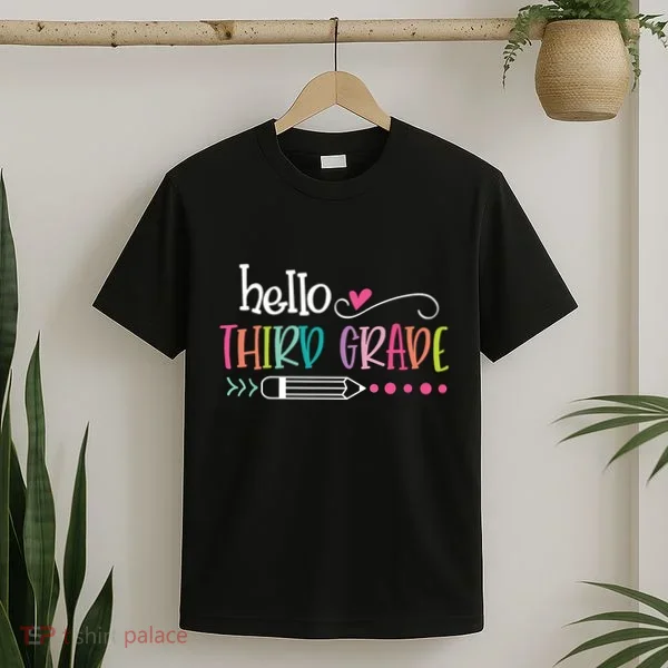 Hello Third Grade Fun 3rd Grade To School Gift T-Shirt