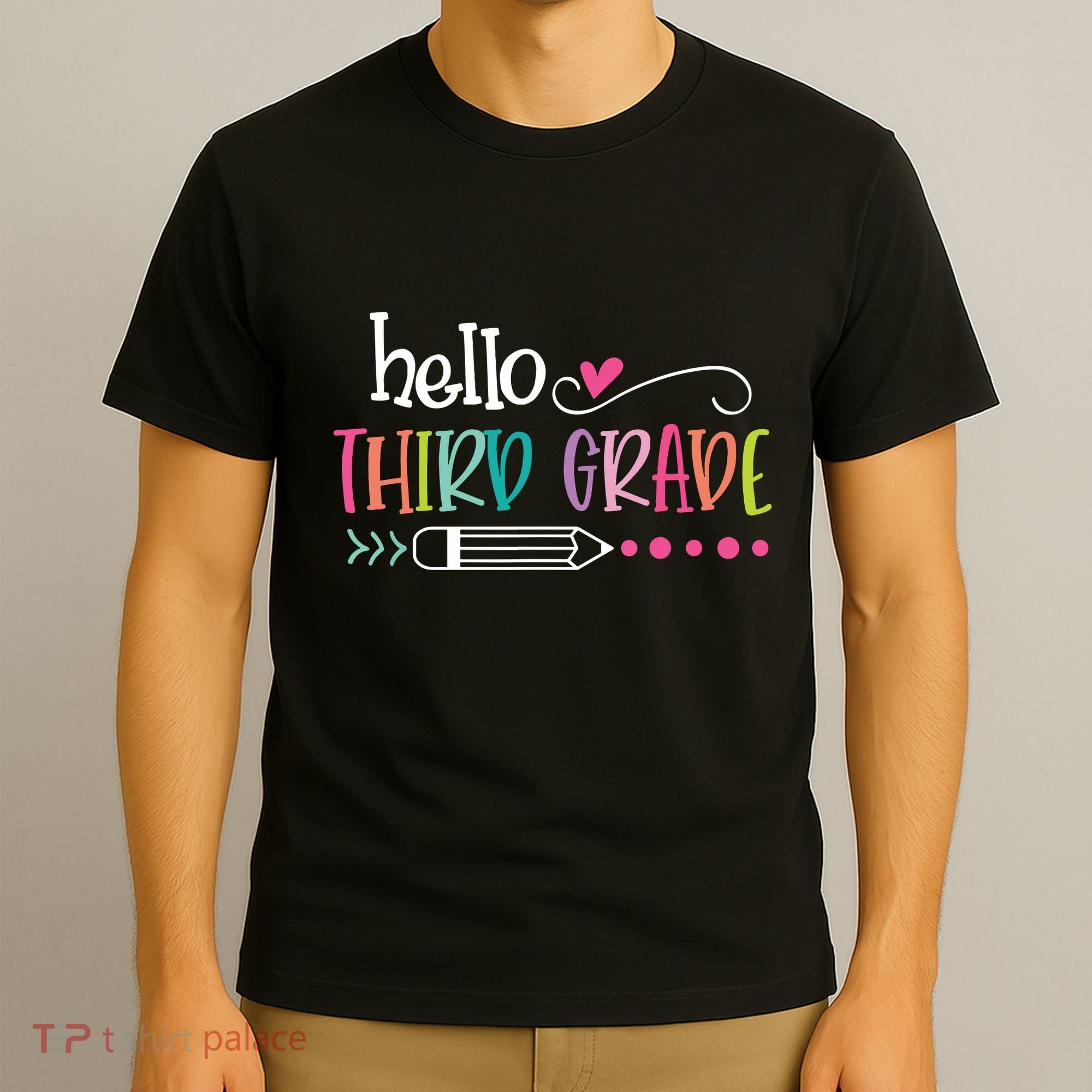 Hello Third Grade Fun 3rd Grade To School Gift T-Shirt