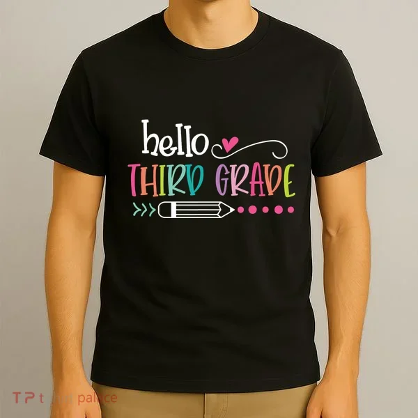Hello Third Grade Fun 3rd Grade To School Gift T-Shirt