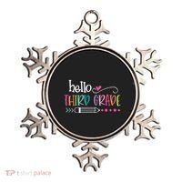 Hello Third Grade Fun 3rd Grade To School Gift Ornament thumb 0