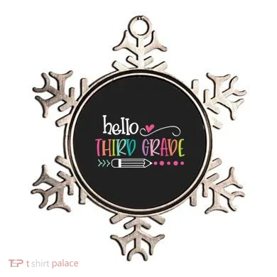 Hello Third Grade Fun 3rd Grade To School Gift Ornament