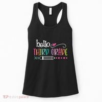 Hello Third Grade Fun 3rd Grade To School Gift Women's Tank Top thumb 0