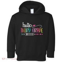Hello Third Grade Fun 3rd Grade To School Gift Toddler Hoodie thumb 0