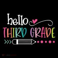 Hello Third Grade Fun 3rd Grade To School Gift Toddler Hoodie thumb 2