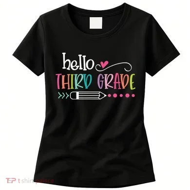 Hello Third Grade Fun 3rd Grade To School Gift Women's T-Shirt