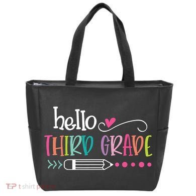 Hello Third Grade Fun 3rd Grade To School Gift Tote Bag