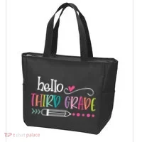 Hello Third Grade Fun 3rd Grade To School Gift Tote Bag thumb 3
