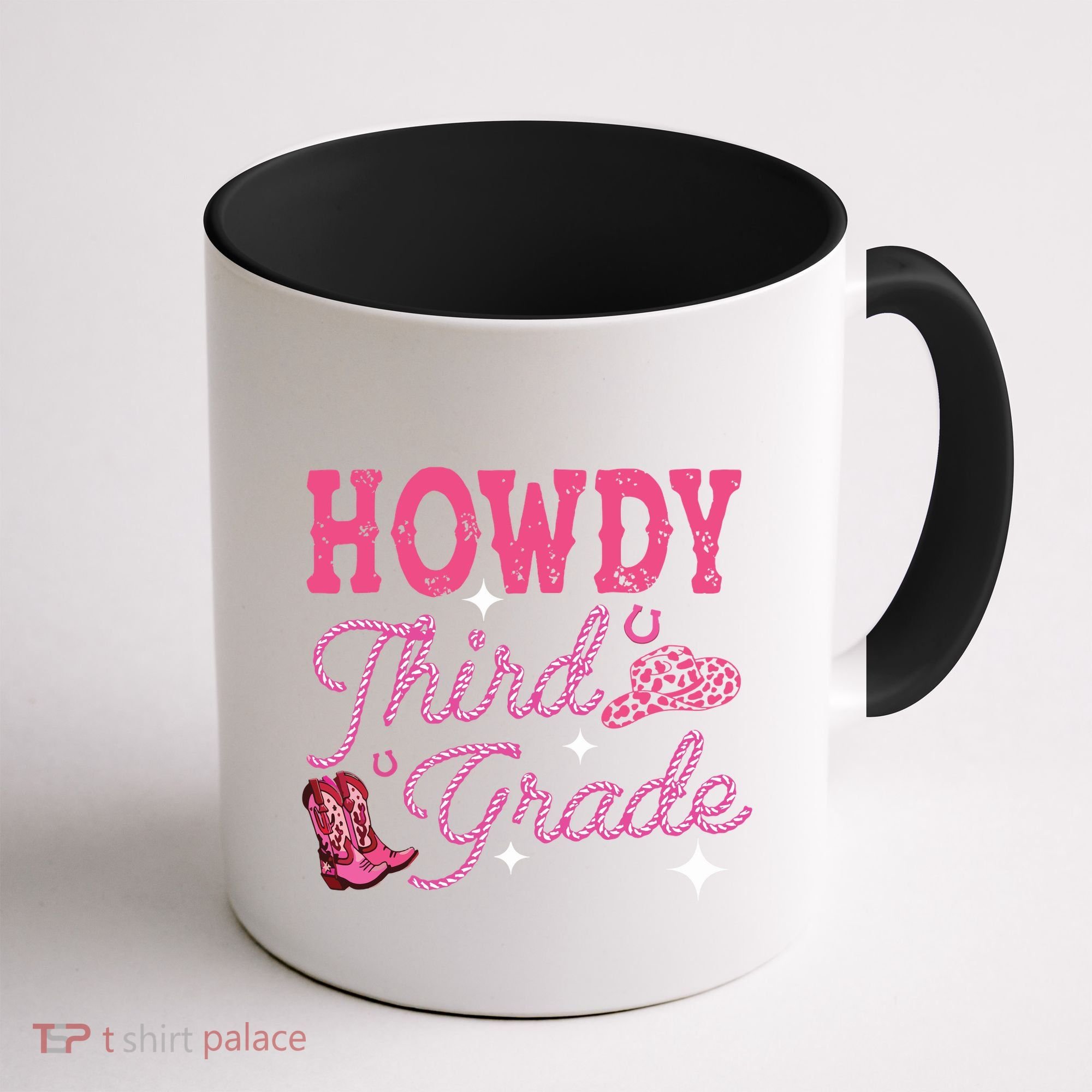 Howdy Third Grade 3rd Grade Teacher Western Cowboy Cowgirls Coffee Mug